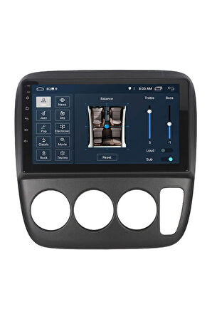 Multimedya Cihazı -uyumlu 2 32 / Ips 9 Inch Ekran - Navigasyon - Carplay - Honda Cr-v 97-01 - Vsr
