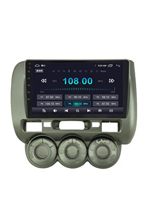 Multimedya Cihazı Uyumlu - 2 32 / Ips 9 Inch Ekran - Navigasyon - Carplay - Jazz - City 04-07 - Vsr