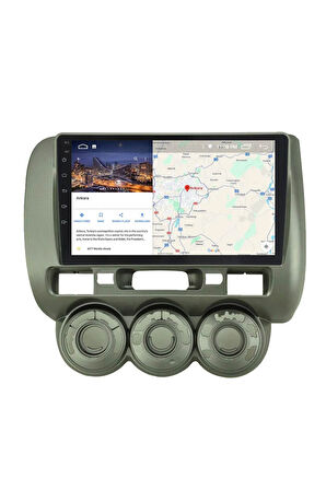 Multimedya Cihazı Uyumlu - 2 32 / Ips 9 Inch Ekran - Navigasyon - Carplay - Jazz - City 04-07 - Vsr