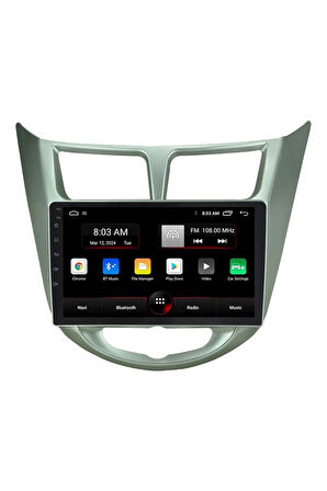 Multimedya Uyumlu Cihazı - 2 32 / Ips 9 Inch Ekran - Navigasyon - Carplay - Hyundai Accent Blue Vsr