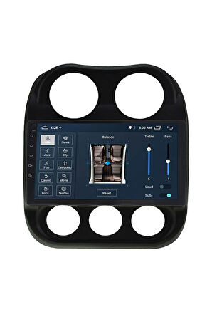 Araç Multimedya Cihazı - 2 32 / Ips 9 Inch Ekran - Navigasyon - Carplay - Compass - Patriot Uyumlu