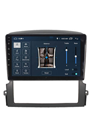 Araç Multimedya Cihazı - 2 32 / Ips 9 Inch Ekran - Navigasyon - Carplay - Kia Sorento 02-10 Uyumlu