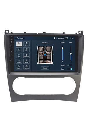 Araç Multimedya Cihazı - 2 32 / Ips 9 Inch Ekran - Navigasyon - Carplay - Mercedes C Class - Vsr
