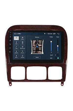 Araç Multimedya Cihazı - 2 32 / Qled 10 Inch Ekran - Navigasyon - Carplay - Mercedes W220 98-05- Vsr