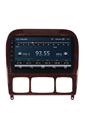 Araç Multimedya Cihazı - 2 32 / Qled 10 Inch Ekran - Navigasyon - Carplay - Mercedes W220 98-05- Vsr