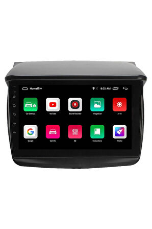 Araç Multimedya Cihazı - 2 32 /qled 10 Inch Ekran - Navigasyon - Carplay - Mitsubishi L200 07-14-vsr