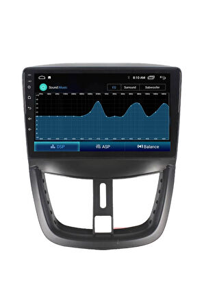 Araç Multimedya Cihazı - 2 32 / Ips 9 Inch Ekran - Navigasyon - Carplay - Peugeot 207 06-10 - Vsr