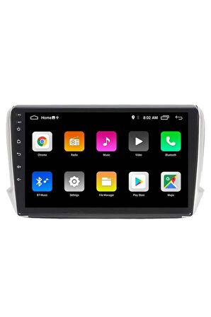 Araç Multimedya Cihazı - 2 32 / Ips 10 Inch Ekran - Navigasyon - Carplay - Peugeot 208 10.1 Uyumlu