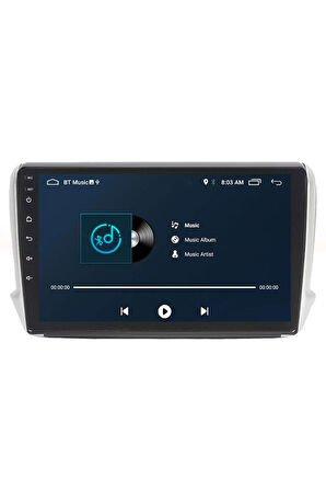 Araç Multimedya Cihazı - 2 32 / Ips 10 Inch Ekran - Navigasyon - Carplay - Peugeot 208 10.1 Uyumlu