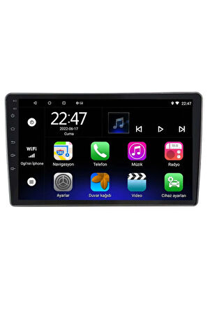 Multimedya Cihazı Uyumlu - 2 32 / Ips 9 Inch Ekran - Navigasyon - Carplay - Peugeot 407 - Vsr