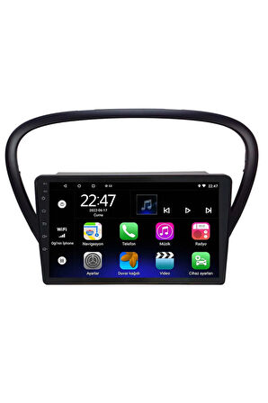 Araç Multimedya Cihazı - 2 32 / Ips 9 Inch Ekran - Navigasyon - Carplay - Peugeot 607 04 07 - Vsr