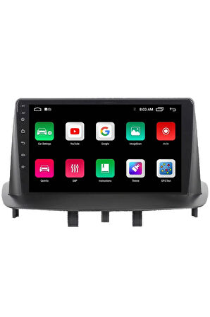 Araç Multimedya Cihazı - 2 32 / Ips 9 Inch Ekran - Navigasyon - Carplay - Renault Megane 3 - Vsr