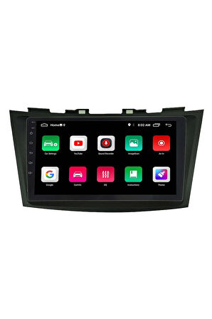 Araç Multimedya Cihazı - 2 32 / Ips 9 Inch Ekran - Navigasyon - Carplay - Suzuki Swift 10-17 Uyumlu