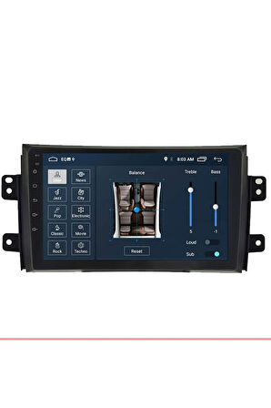 Araç Multimedya Cihazı - 2 32 / Ips 9 Inch Ekran - Navigasyon - Carplay - Suzuki Sx4 05-13 - Vsr