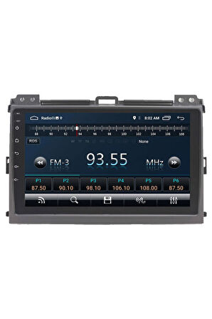 Araç Multimedya Cihazı - 2 32 / Ips 9 Inch Ekran - Navigasyon - Carplay - Prado 04-08 Uyumlu