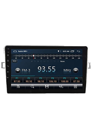 Araç Multimedya Cihazı - 2 32 / Ips 9 Inch Ekran - Navigasyon - Carplay - Toyota Verso 04-09 - Vsr
