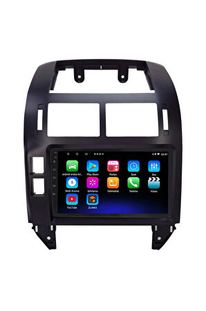 Araç Multimedya Cihazı - 2+32 / QLED 9 inch Ekran - Navigasyon - Carplay - Volkswagen Polo 1998 -VSR