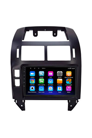 Araç Multimedya Cihazı - 2+32 / QLED 9 inch Ekran - Navigasyon - Carplay - Volkswagen Polo 1998 -VSR
