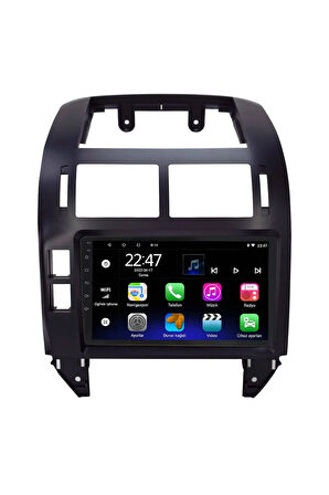 Araç Multimedya Cihazı - 2+32 / QLED 9 inch Ekran - Navigasyon - Carplay - Volkswagen Polo 1998 -VSR