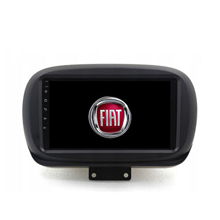 Fiat 500X - Araç Multimedya Ekran - 4GB 64GB - S - Black - 2015 - 2021 - 9 Inch - MYWAY - RED