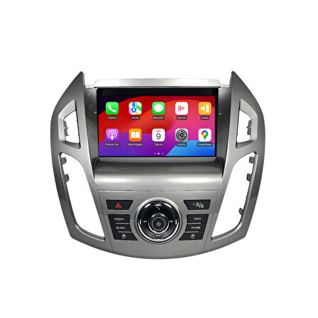 Ford Tourneo Connect - Araç Multimedya Ekran - 4GB 64GB - NEW - Silver - 2013 - 2016 - 9 Inch - MYWAY - RED