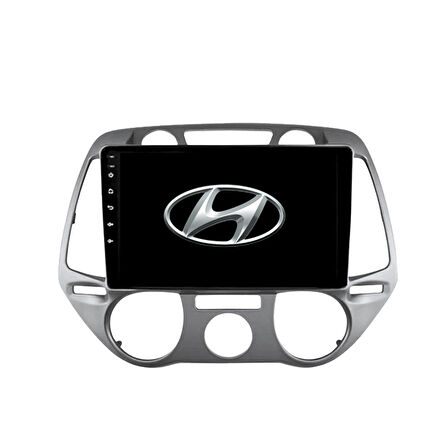Hyundai i20 - Araç Multimedya Ekran - 4GB 64GB - Yuvarlak Analog - Silver - 2008 - 2012 - 9 Inch - MYWAY - RED