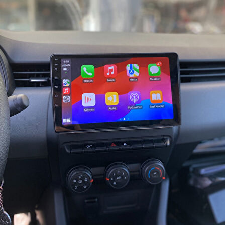 Renault Clio 5 - Araç Multimedya Ekran - 4GB 64GB - S - BLACK/SİLVER - 2020 - 2023 - 9 Inch - MYWAY - RED