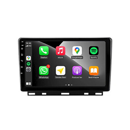 Renault Clio 5 - Araç Multimedya Ekran - 4GB 64GB - S - BLACK/SİLVER - 2020 - 2023 - 9 Inch - MYWAY