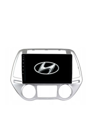 Hyundai İ20 -Uyumlu  Araç Multimedya Ekran - 2gb 32gb - Düz Dijital - Silver - 2013 - 2014 - 9 Inch