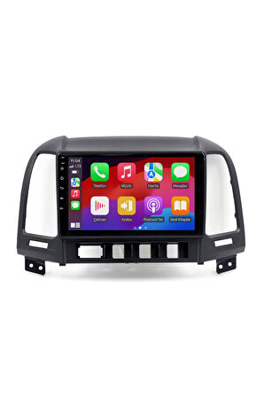 Hyundai Santa Fe - Araç Multimedya Ekran - 2GB 32GB - S - Black - 2006 - 2011 - 9 Inch - HIGH SOUND