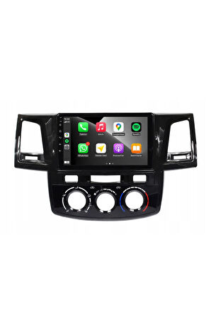 Toyota Hilux - Araç Multimedya Ekran - 2GB 32GB - Analog - Piano Black - 2008 - 2015 - 9 Inch - HIGH