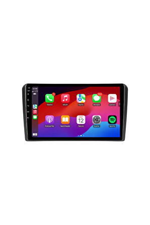 Audi A3 Ser. - Araç Multimedya Ekran - 2GB 32GB - S - Black - 2005 - 2013 - 9 Inch Uyumlu