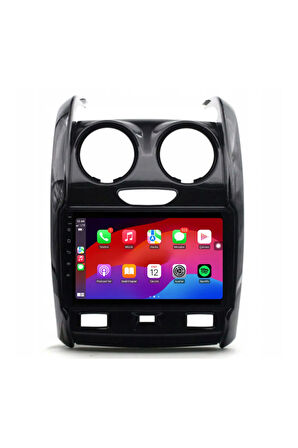 Dacia Duster - Araç Multimedya Ekran - 2GB 32GB - Büyük - Piano Black - 2013 - 2017 - 9 Inch - HIGH