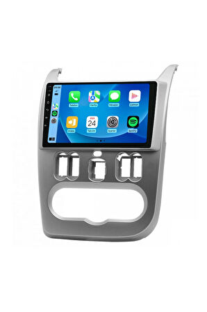 Dacia Logan - Araç Multimedya Ekran - 2GB 32GB - NEW - Silver - 2009 - 2012 - 9 Inch Uyumlu