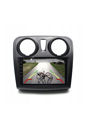 Dacia Sandero - Araç Multimedya Ekran - 2GB 32GB - S - Black - 2012 - 2020 - 9 Inch - HIGH SOUND - V