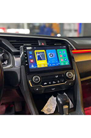 Honda Civic Fc5 - Araç Multimedya Ekran - 2GB 32GB - S - Piano Black - 2016 - 2020 - 9 Inch - HIGH S