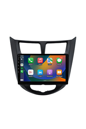 Hyundai Accent Blue - Araç Multimedya Ekran - 2GB 32GB - S - Black - 2011 - 2018 - 9 Inch - HIGH SOU