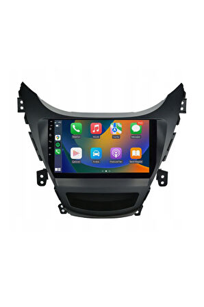 Hyundai Elantra - Araç Multimedya Ekran - 2GB 32GB - S - Black - 2011 - 2013 - 9 Inch - HIGH SOUND -