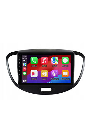 Hyundai i10 - Araç Multimedya Ekran - 2GB 32GB - S - Black - 2008 - 2012 - 9 Inch - HIGH SOUND - VSR