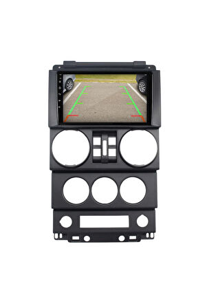 Jeep Wrangler - Araç Multimedya Ekran - 2GB 32GB - S - Black - 2007 - 2010 - 9 Inch - HIGH SOUND - V