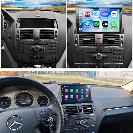 Mercedes W204 - Araç Multimedya Ekran - 4GB 64GB - S - Black - 2006 - 2011 - 9 Inch - MYWAY