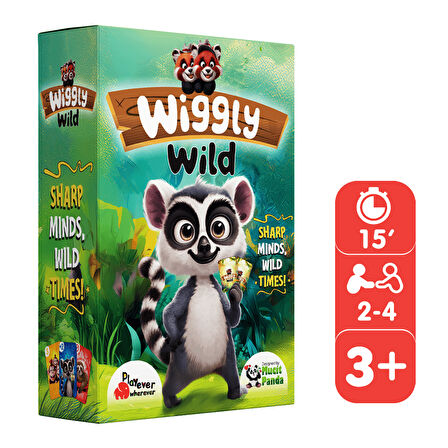 Playever Wiggly Wild, Renk ve Sayı Eşleştirme Kart Oyunu (3-6 Yaş)