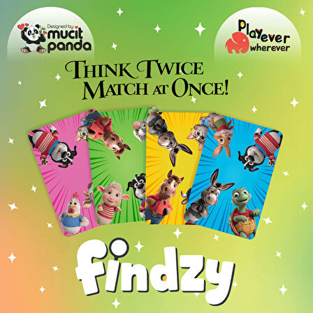 Playever Findzy, Dikkat Güçlendiren Eğlenceli Kart Oyunu (4-7 Yaş)