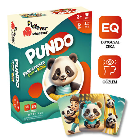 Playever Pundo Deluxe, Duygusal Zekayı Geliştiren Kart Oyunu (3-5 Yaş)