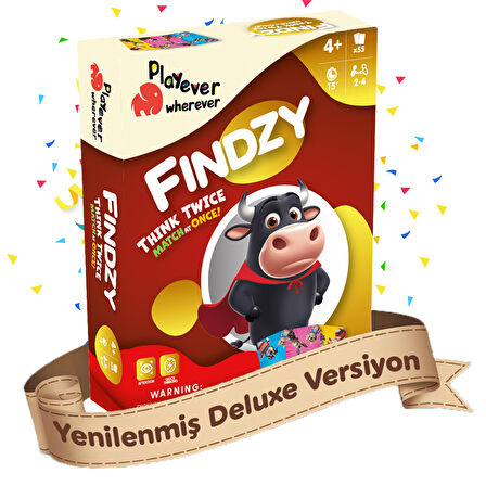 Playever Findzy Deluxe, Dikkat Güçlendiren Eğlenceli Kart Oyunu (4-7 Yaş)