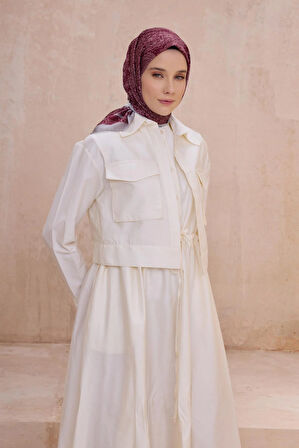 Belli Fresh Twist Eşarp 09 Bordo Karışık Desen 49733