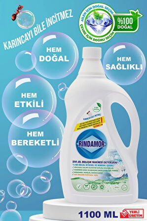 %100 DOĞAL BİTKİSEL SIVI JEL BULAŞIK MAKİNESİ DETERJANI-KOKUYA VE BARDAKLARDA SARARMAYA SON! PARLATICI GEREKTİRMEZ