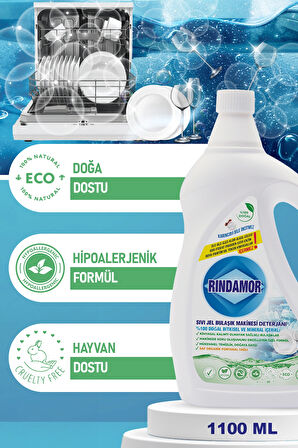 %100 DOĞAL BİTKİSEL SIVI JEL BULAŞIK MAKİNESİ DETERJANI-KOKUYA VE BARDAKLARDA SARARMAYA SON! PARLATICI GEREKTİRMEZ