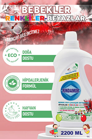 % 100 DOĞAL BİTKİSEL BEBEK SIVI ÇAMAŞIR DETERJANI ORGANİK NİOLİ YAĞLI-KENDİNDEN YUMUŞATICILI