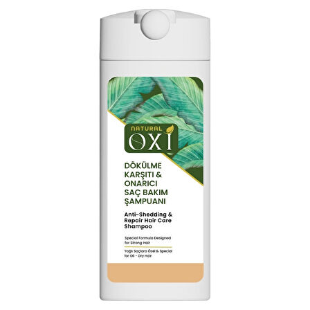OXİ NATURAL DÖKÜLME KARŞITI YAĞLI SAÇ ŞAMPUANI 300 ML.